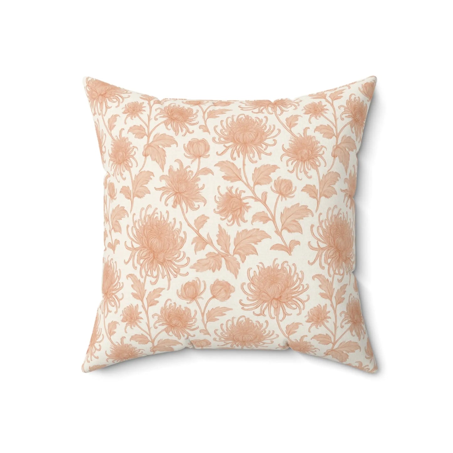 Floral Peach Decorative Pillow