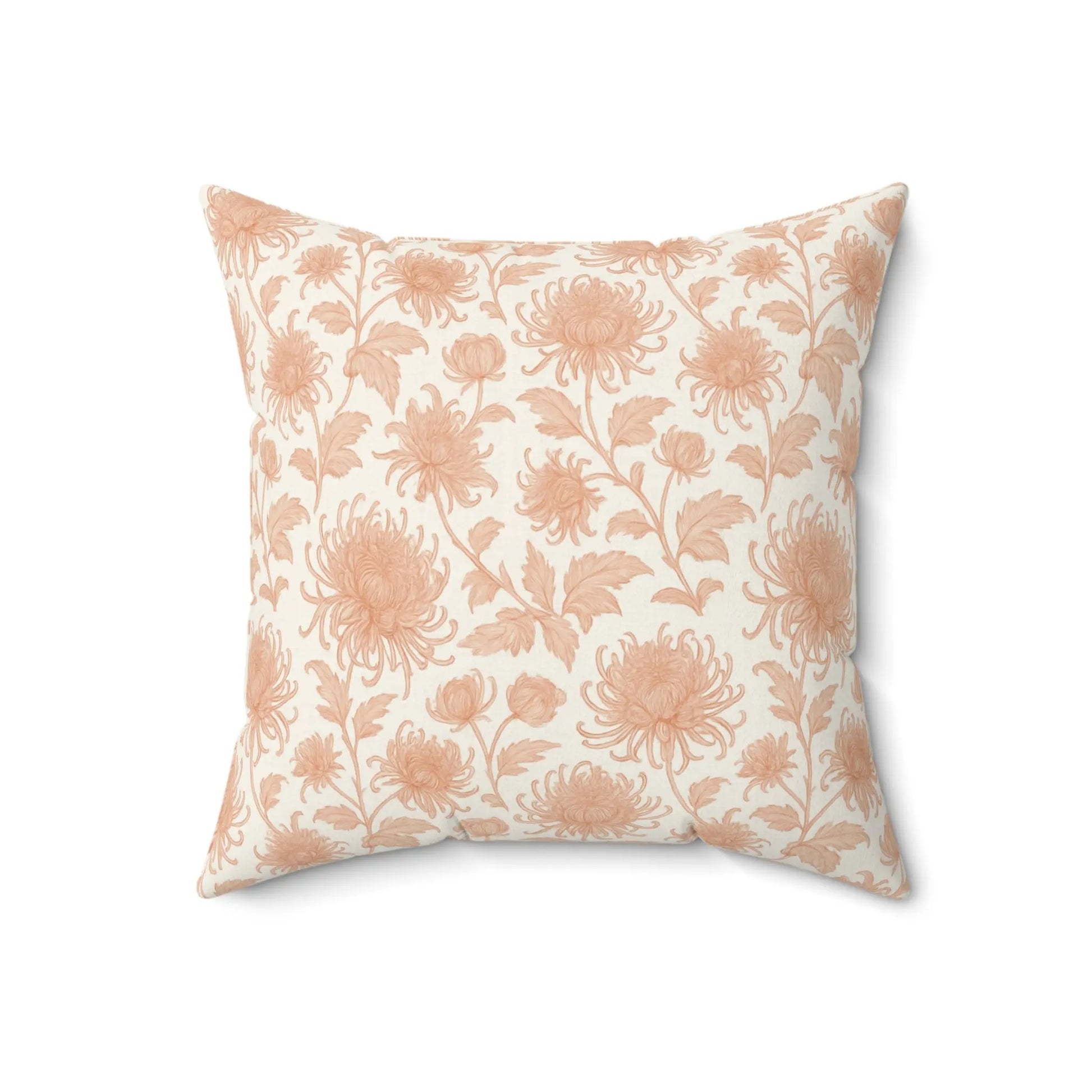 Floral Peach Decorative Pillow
