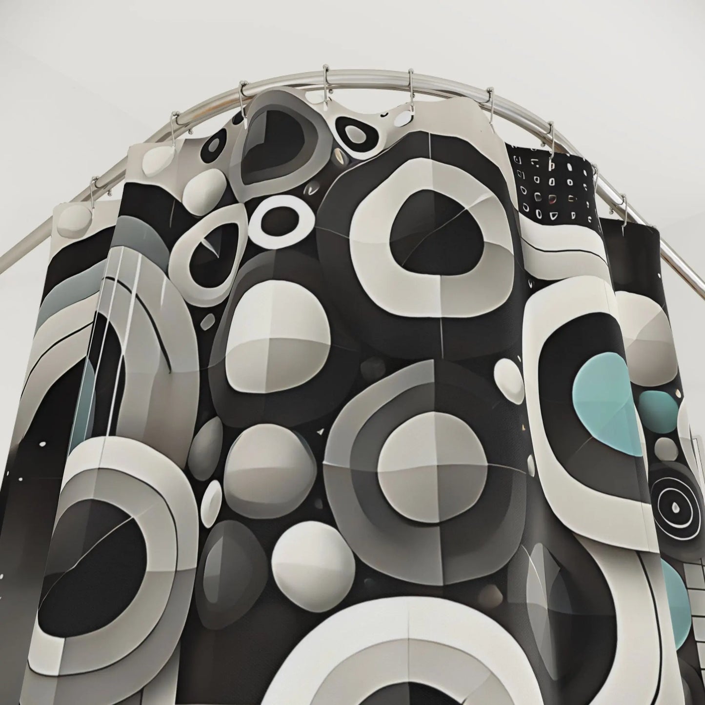 Abstract Elements Design Shower Curtain