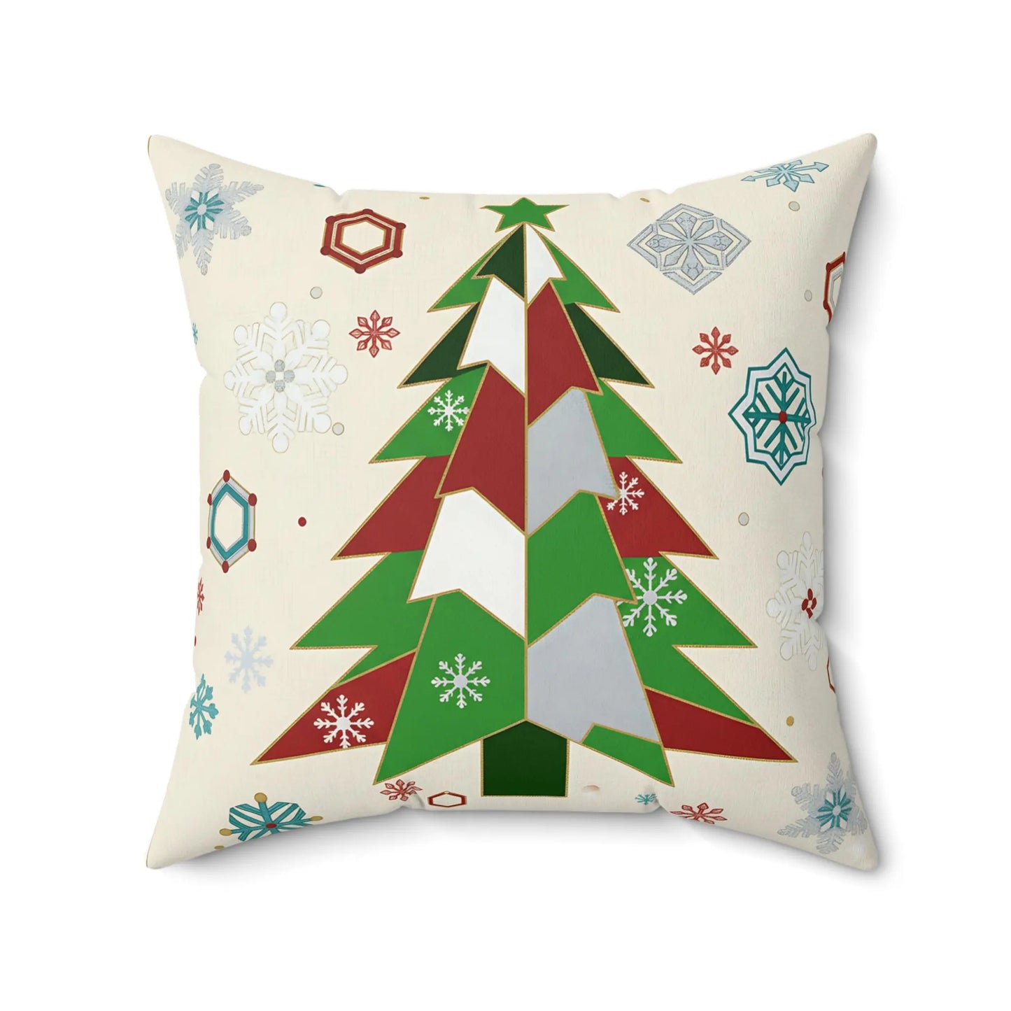 Modern Festive Holiday Pillow Cover