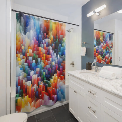 Colorful Block Shower Curtain