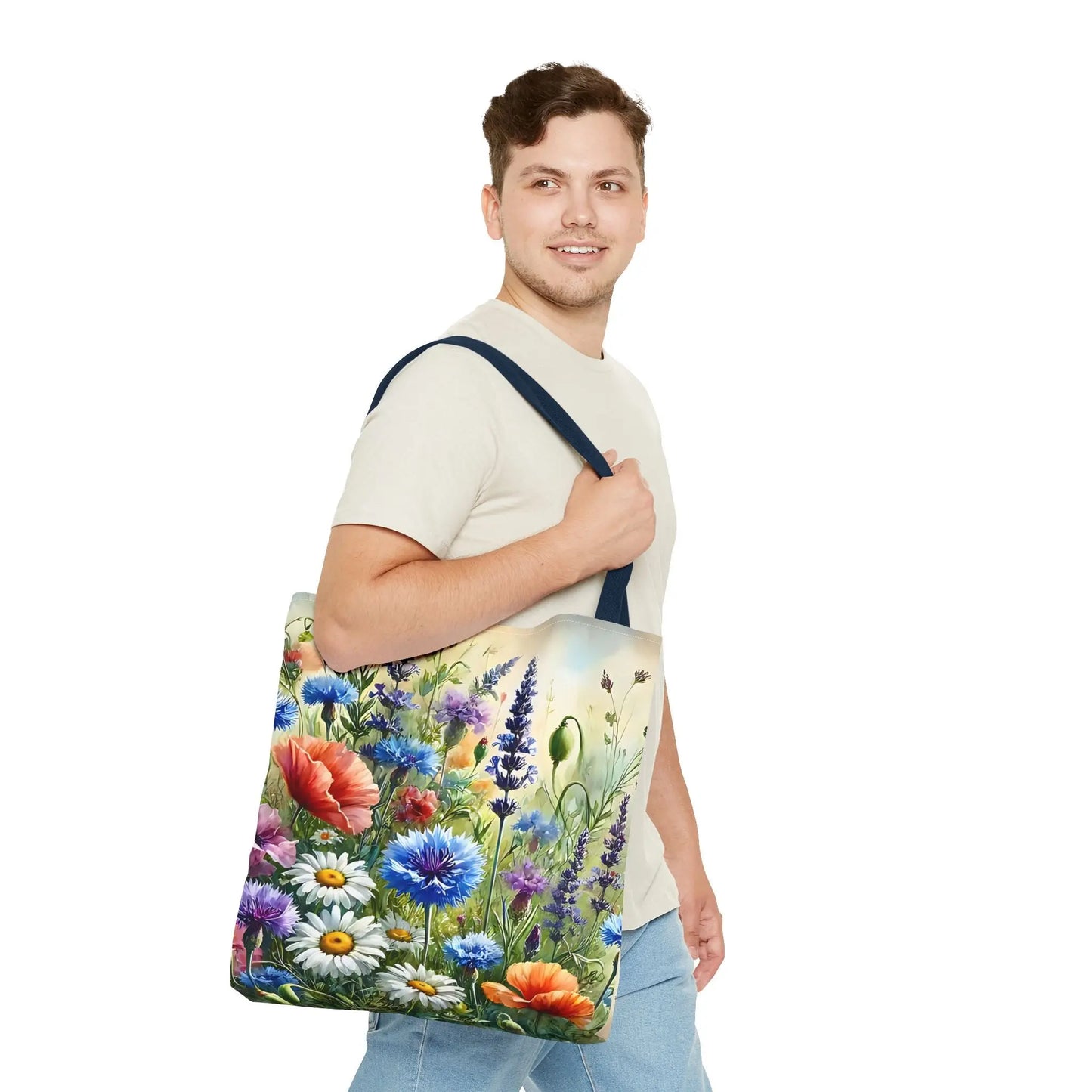 Vibrant Floral Tote Bag