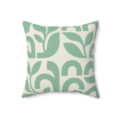 Botanical Abstract Print Pillow
