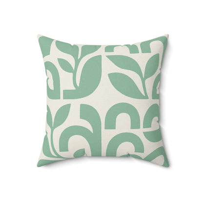 Botanical Abstract Print Pillow