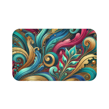 Bohemian Swirl Bath Mat