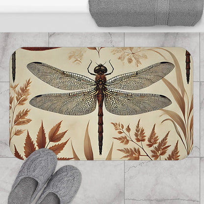 Elegant Dragonfly Bath Mat