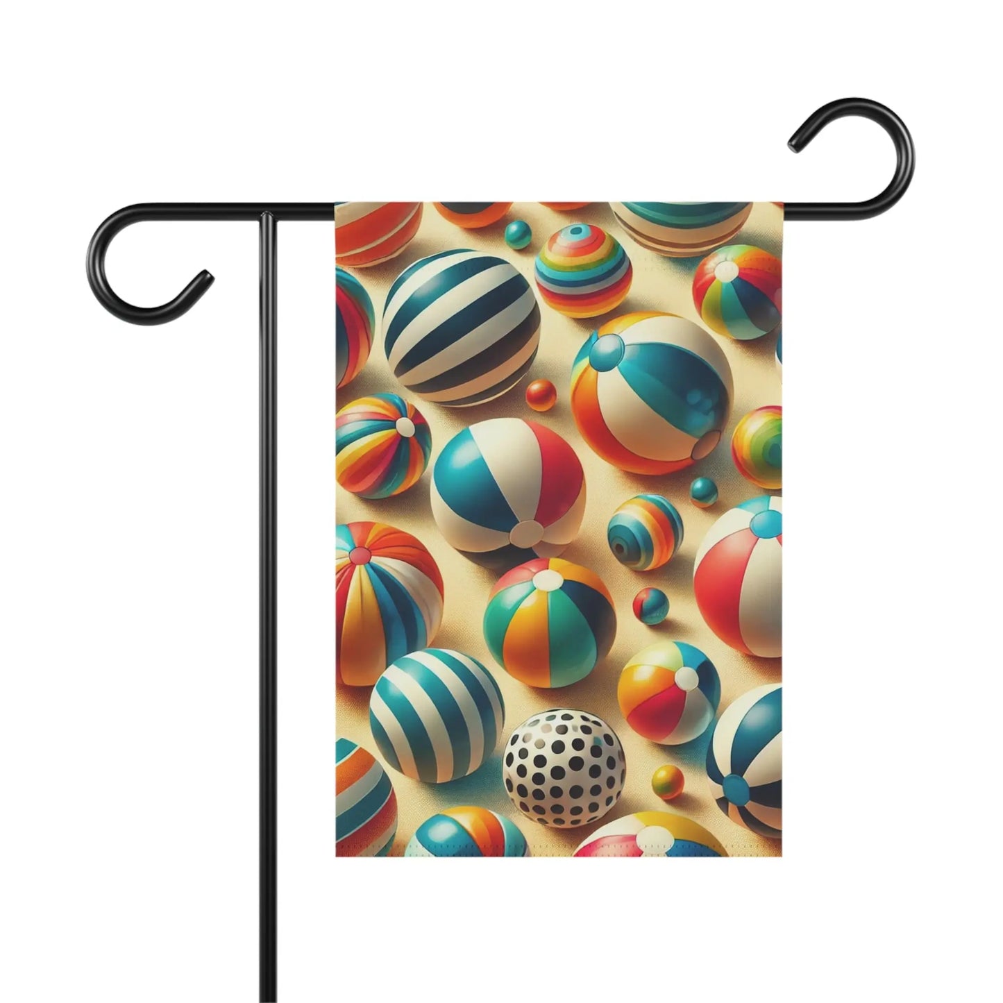 Colorful Beach Ball Garden Banner