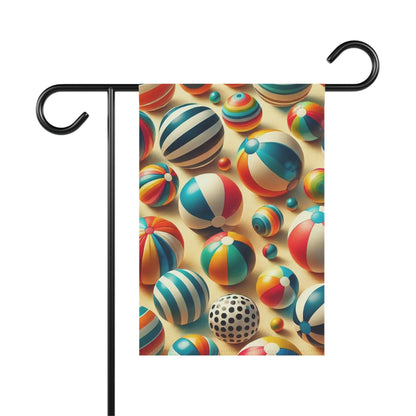 Colorful Beach Ball Garden Banner