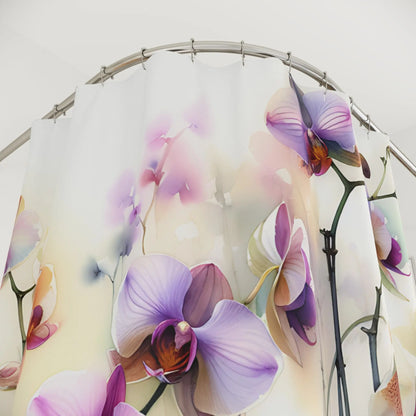 Orchid Flower Shower Curtain