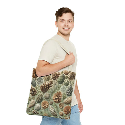 Farmhouse Pine Cone Tote Bag