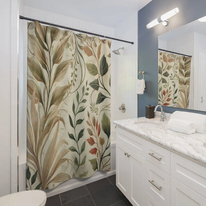 floral Vine Design Shower Curtains