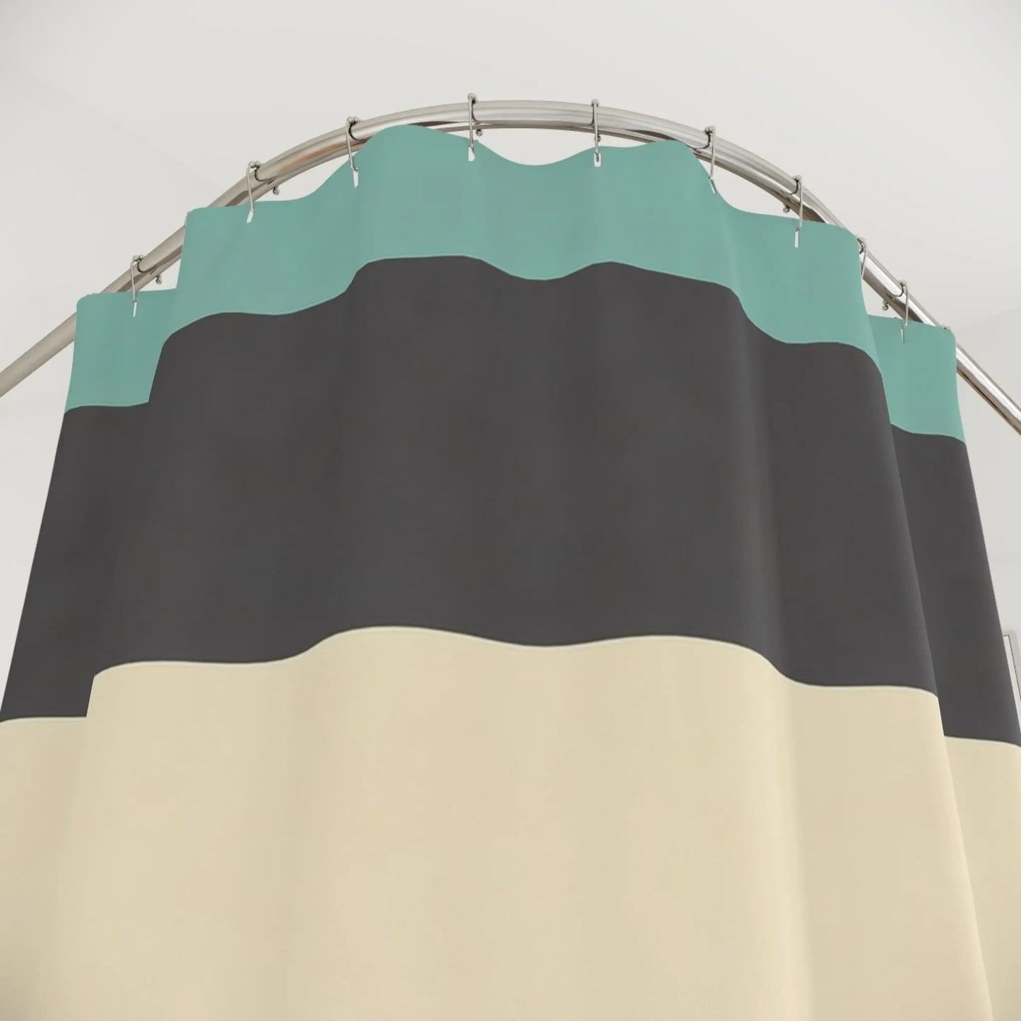 Retro Striped Shower Curtain