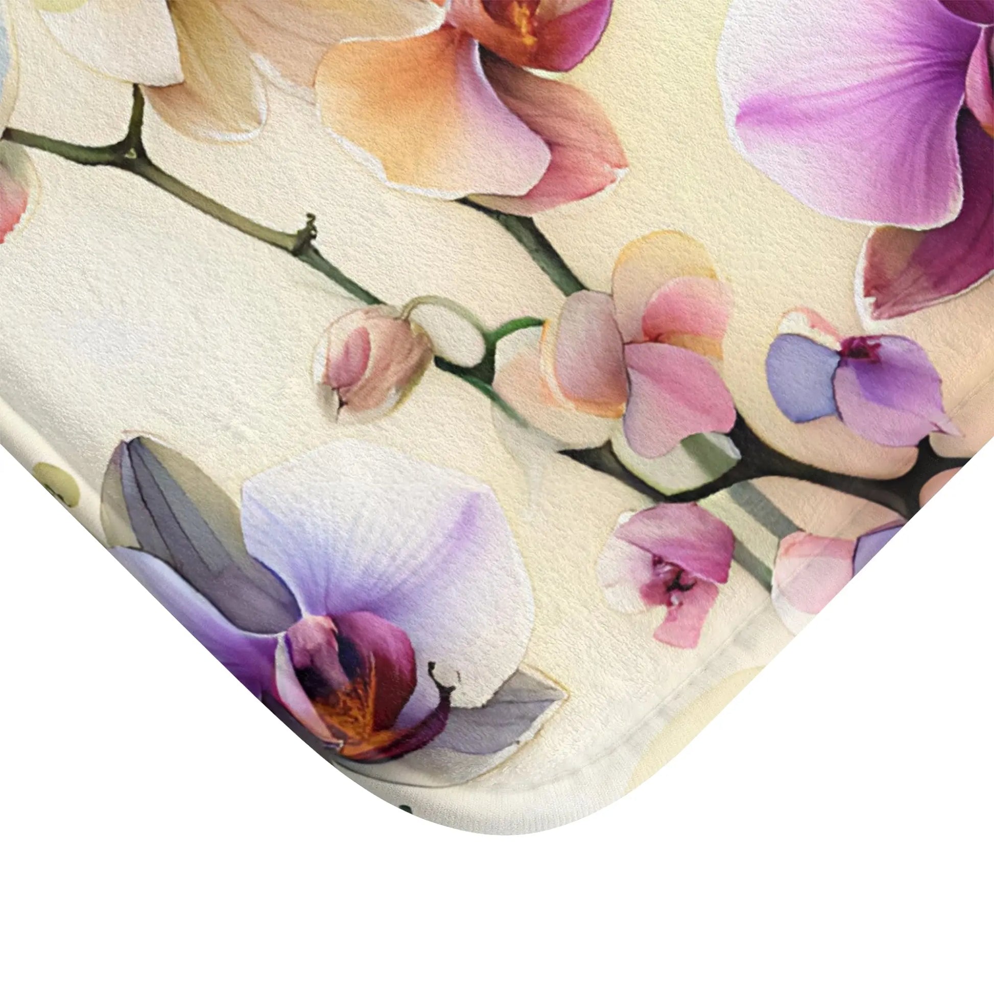 Elegant Orchid Bath Mat