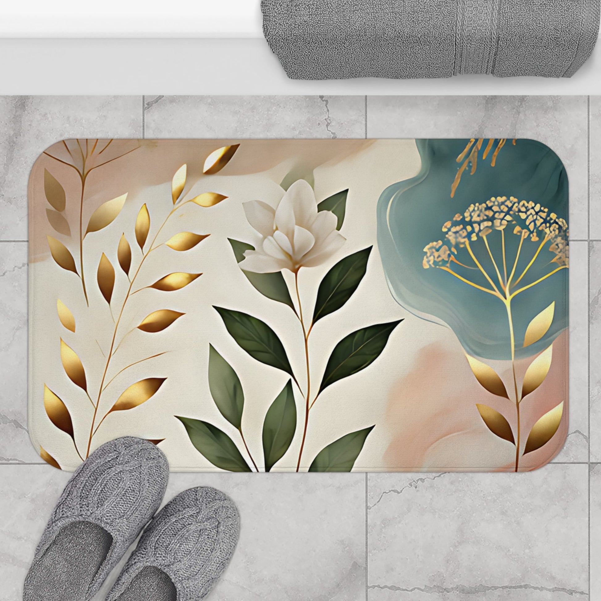 Botanical Elegance Bath Mat