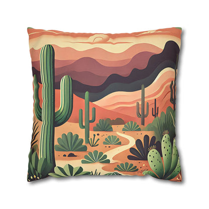 Desert Sunset Cactus Pillowcase