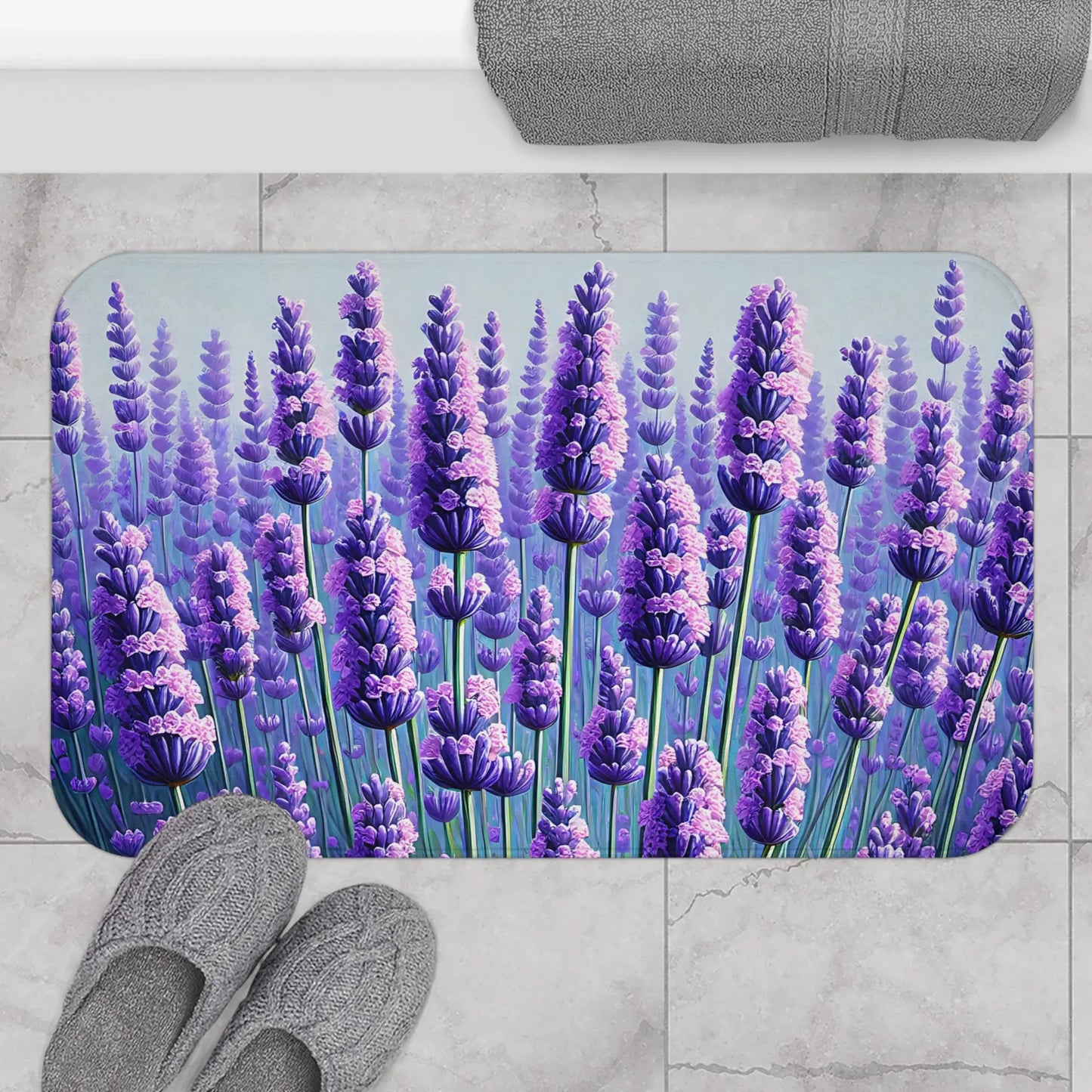 Lavender Field Bath Mat