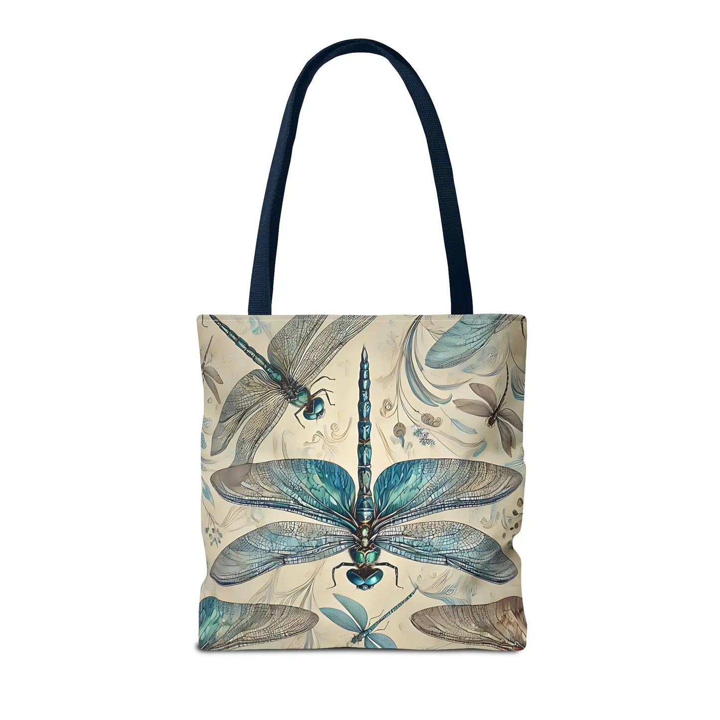 Blue Dragonfly Illustration Tote Bag