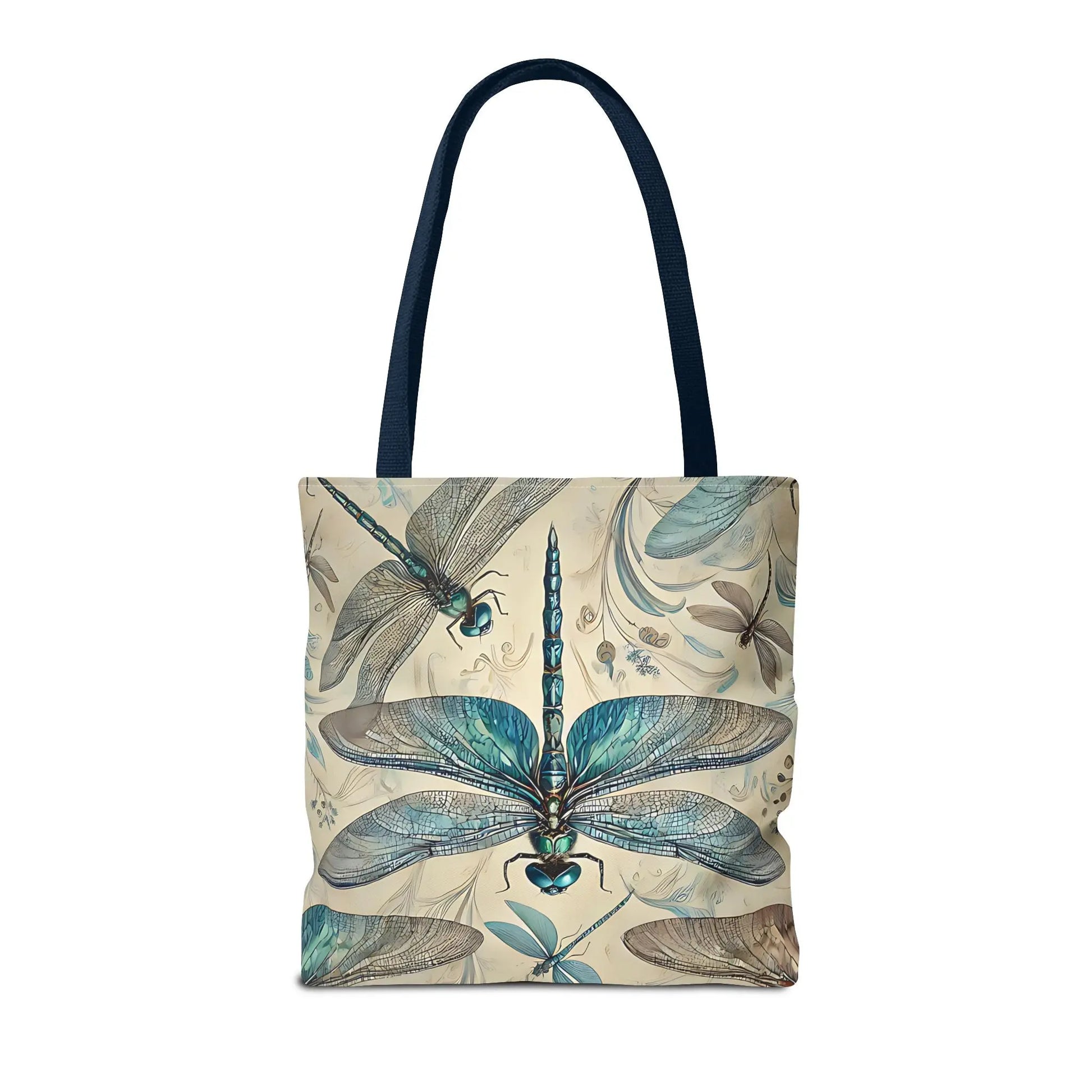 Blue Dragonfly Illustration Tote Bag