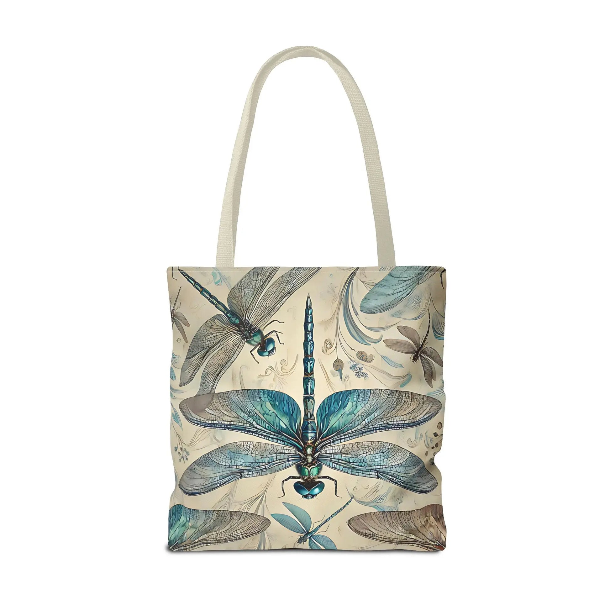 Blue Dragonfly Illustration Tote Bag