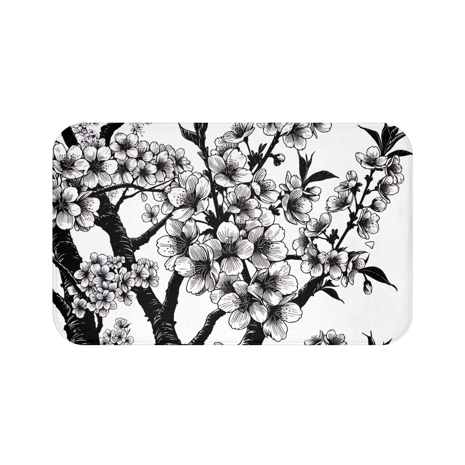 Chic Floral Bath Mat