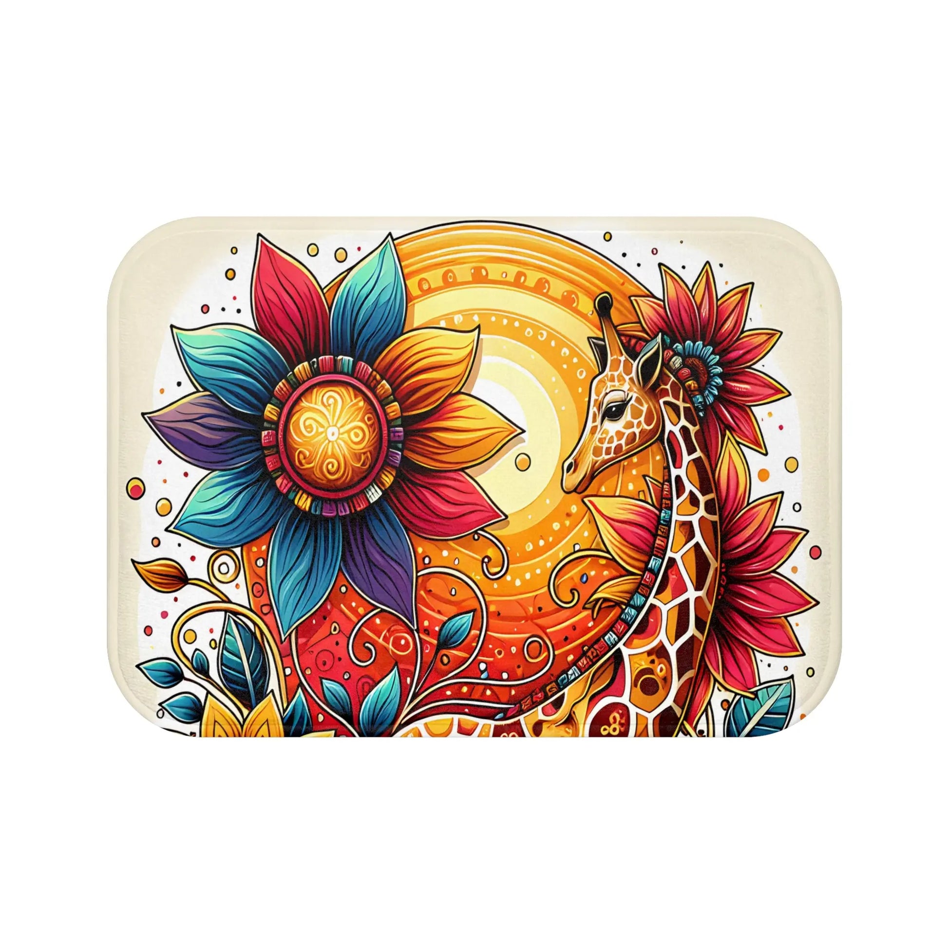 Bohemian Floral Bath Mat