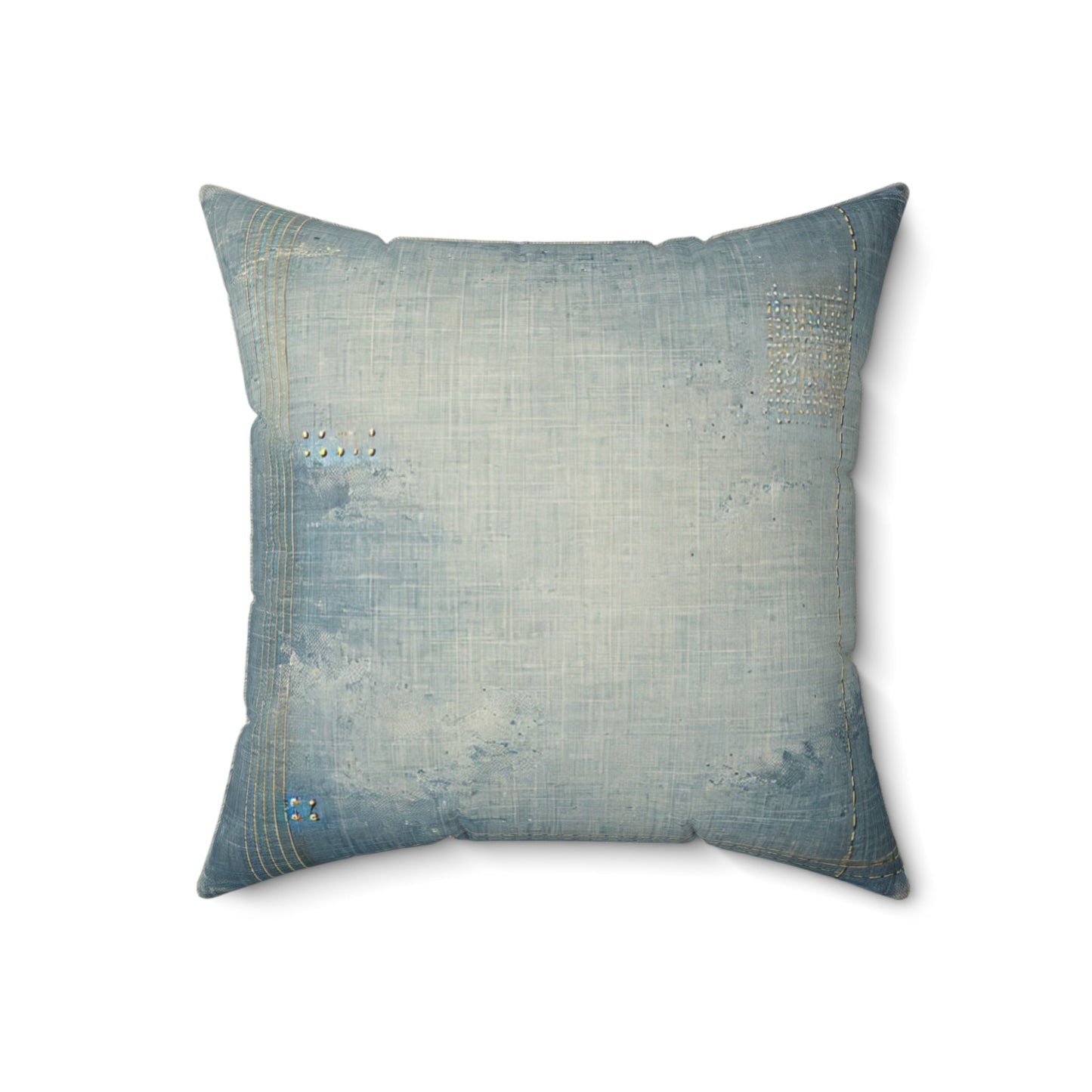 Blue Denmin Square Pillow