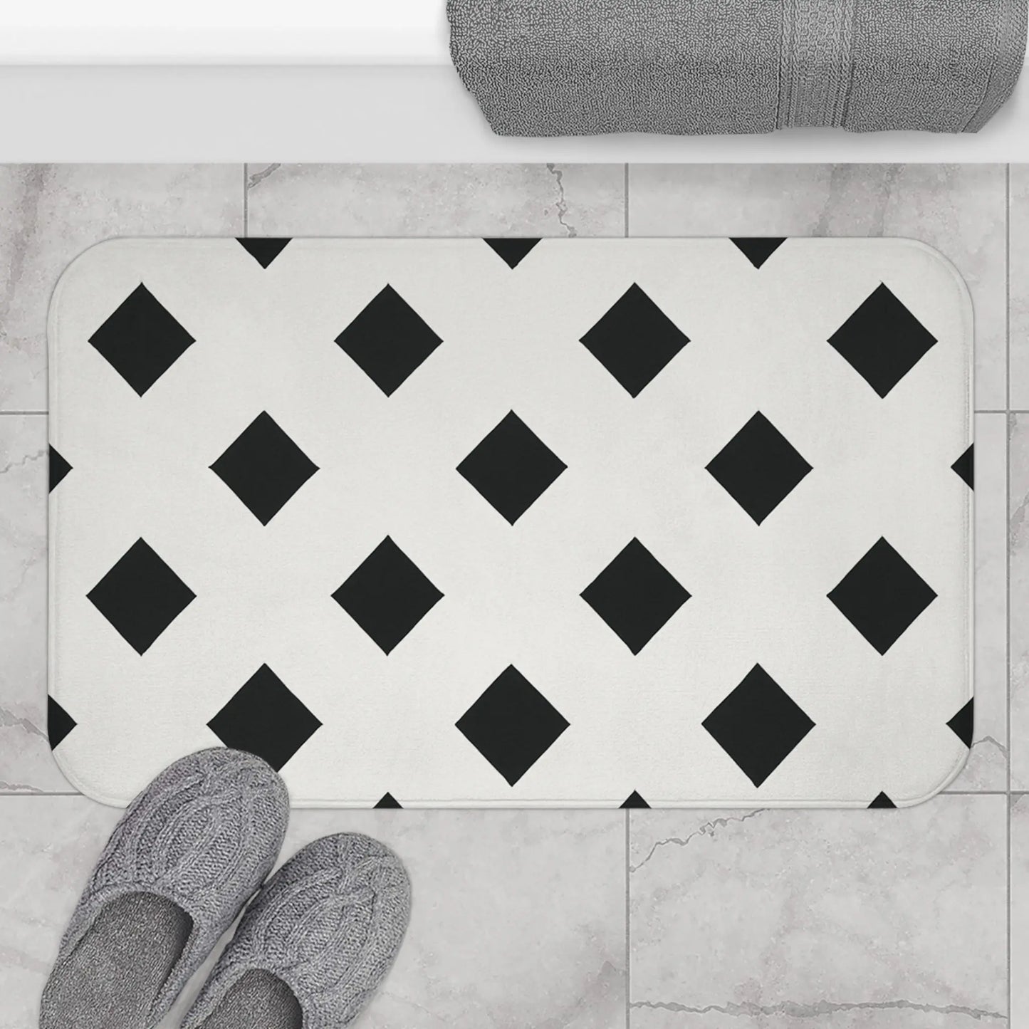 Stylish Geometric Bath Mat