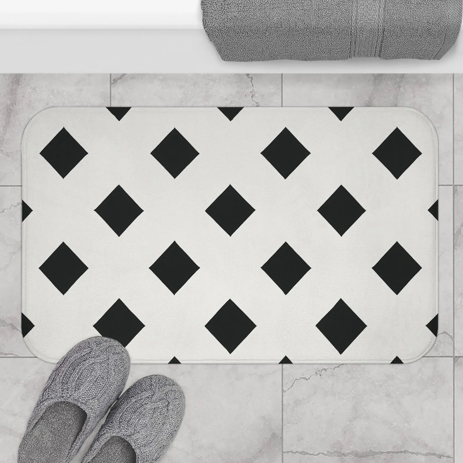 Stylish Geometric Bath Mat