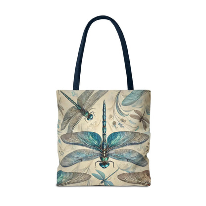 Blue Dragonfly Illustration Tote Bag