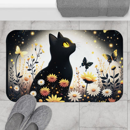 Whimsical Cat Bath Mat