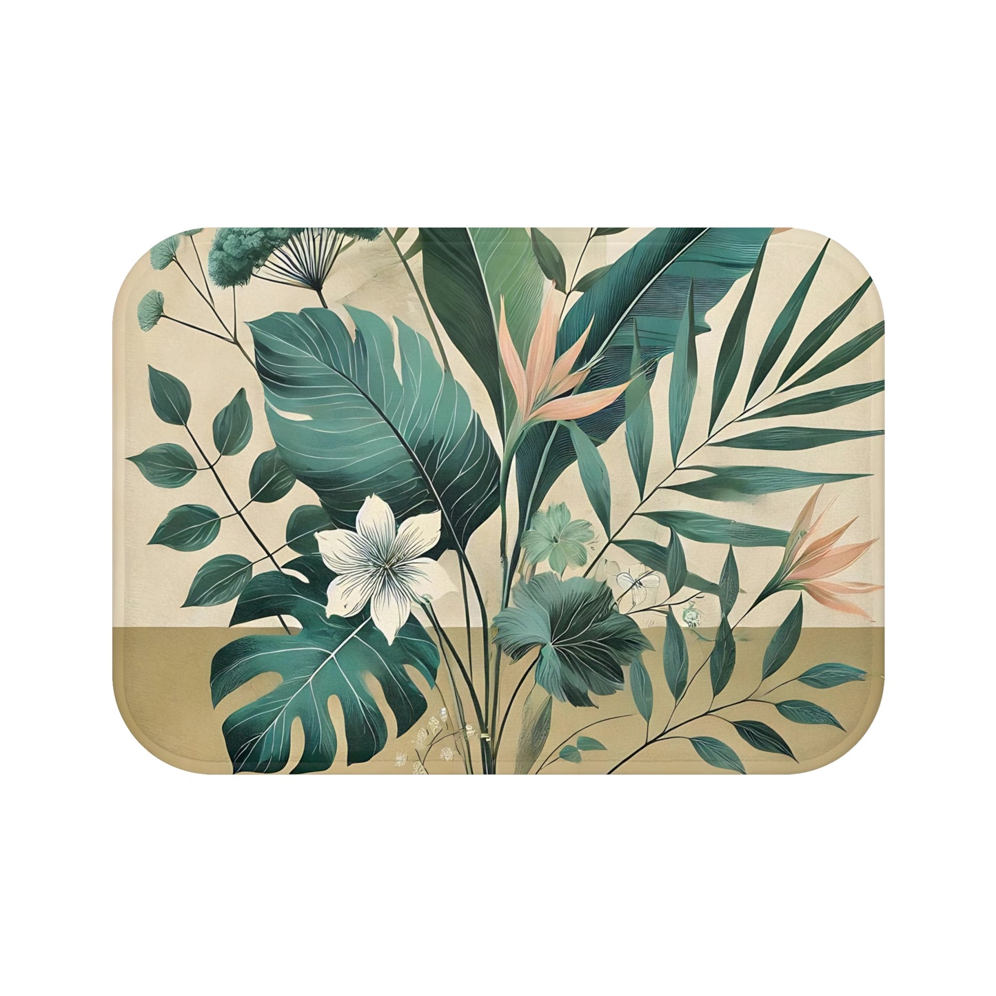 Tropical Botanical Bath Mat