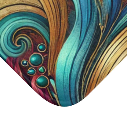 Bohemian Swirl Bath Mat