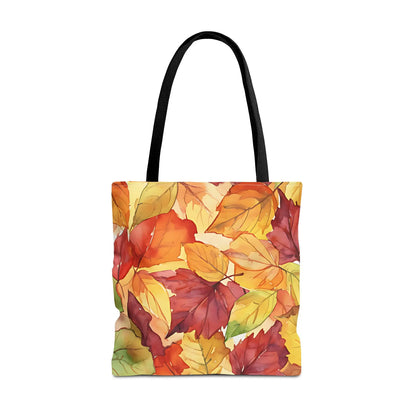Autumn Watercolor Leaves Tote Bag