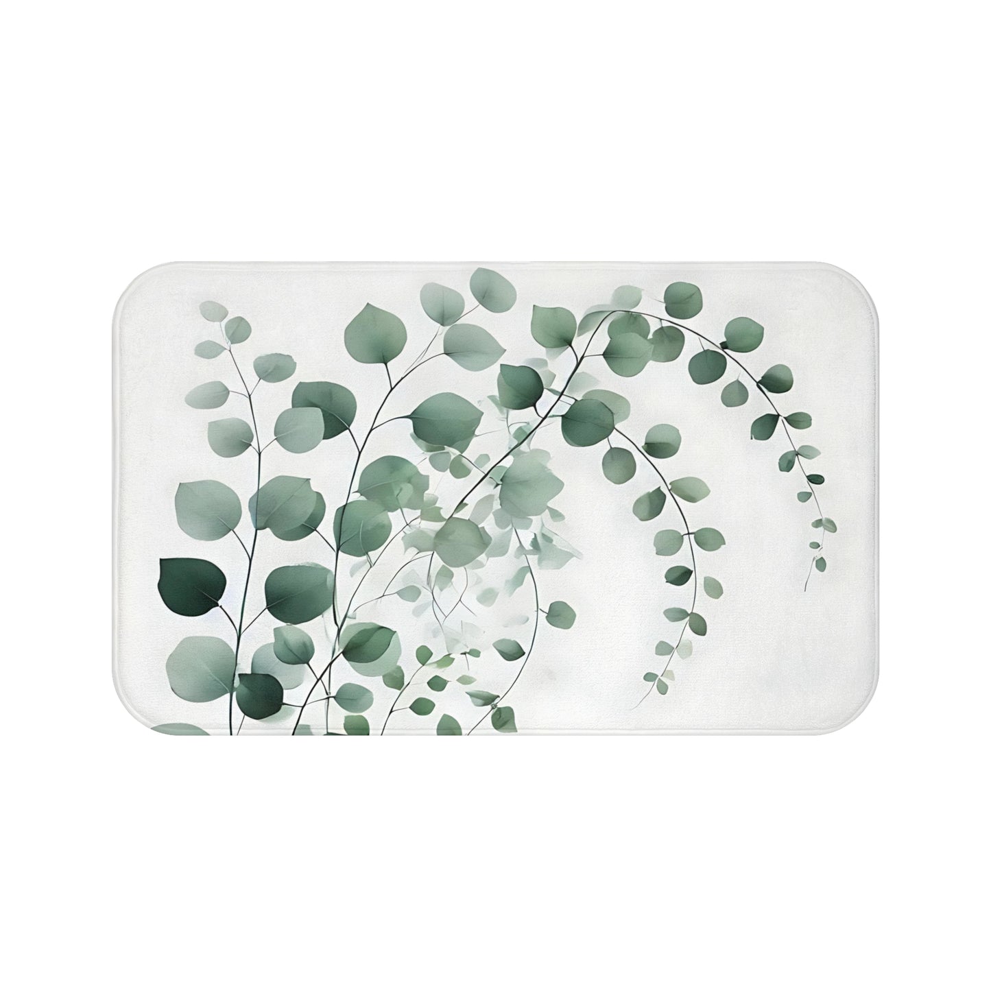 Elegant Greenery Bath Mat