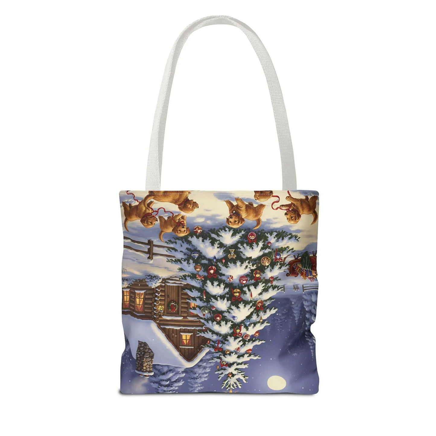 Christmas Cute Puppies Tote Bag