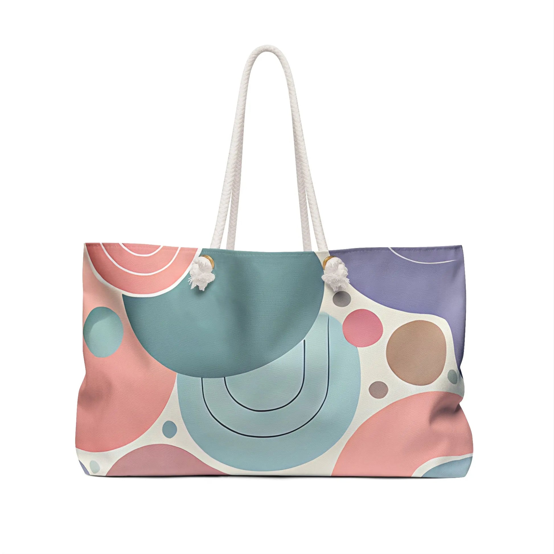 Colorful Geometric Weekender Bag