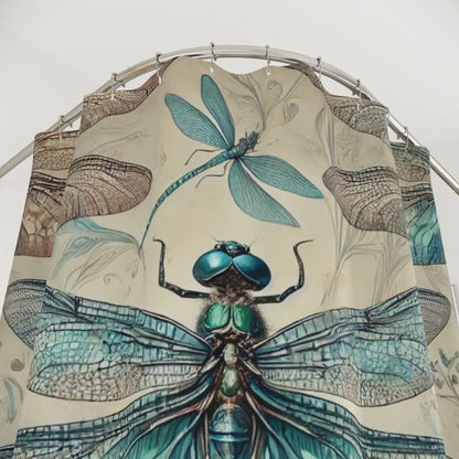 Elegant Dragonfly Shower Curtain