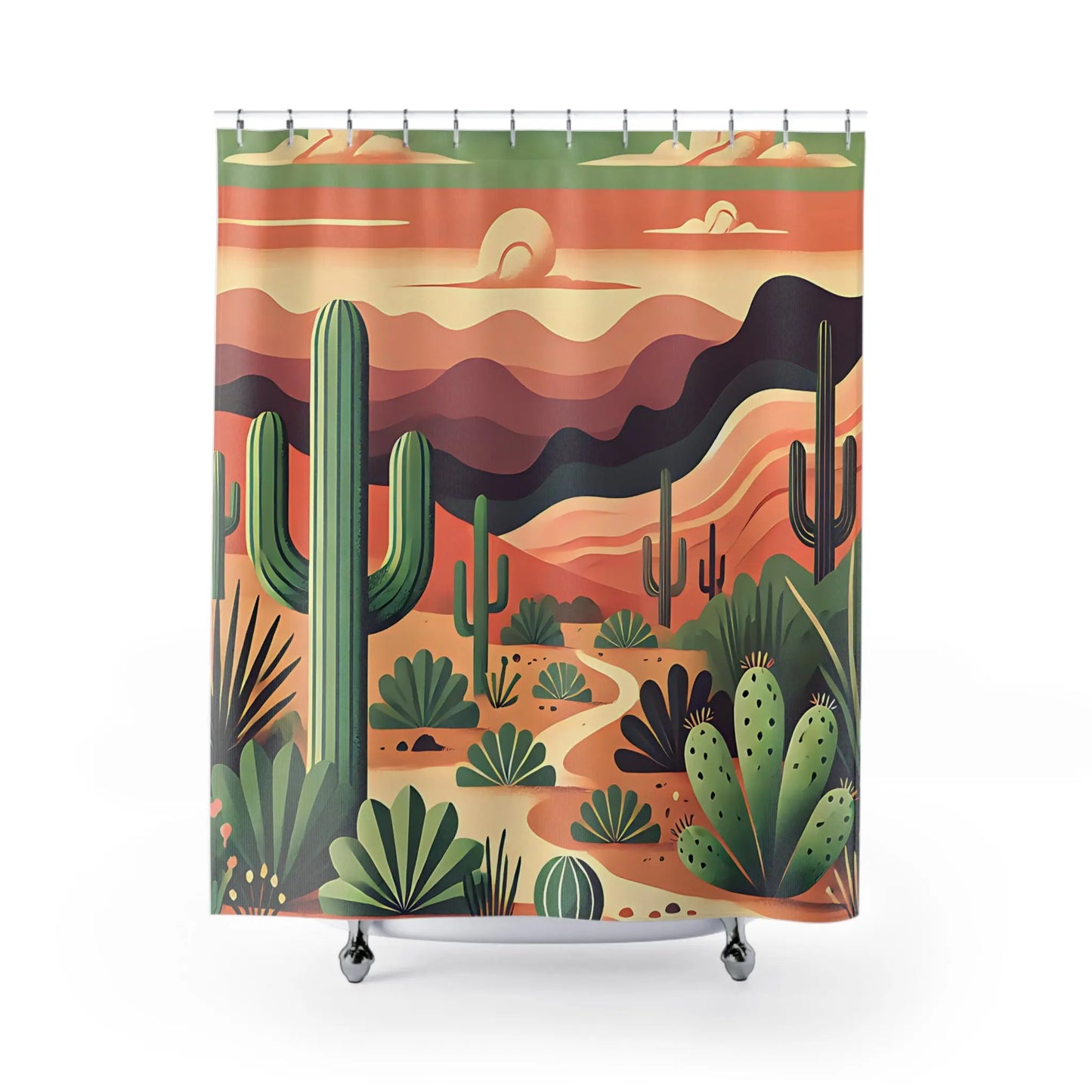 Desert Sunset Shower Curtains