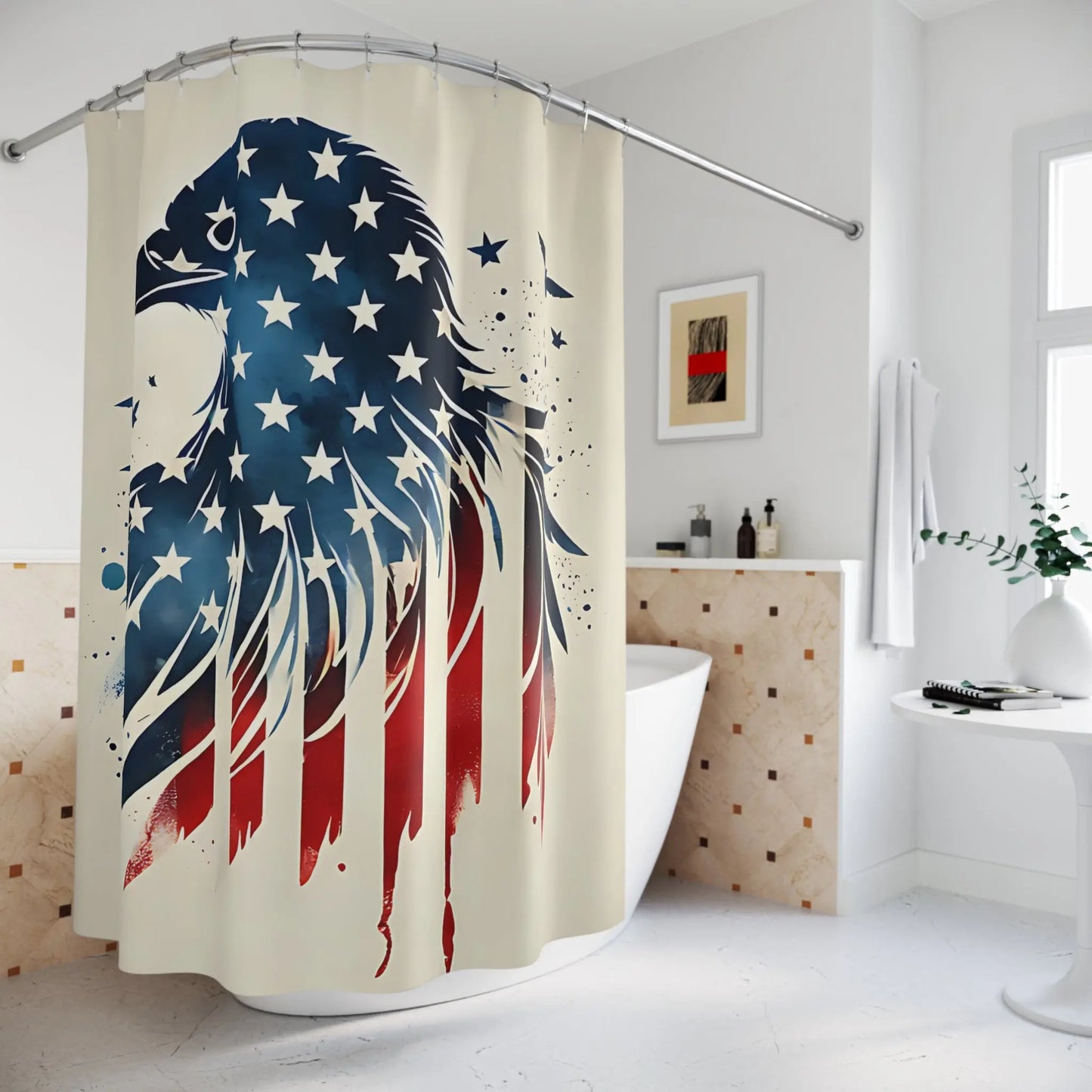 Patriotic Eagle Shower Curtain