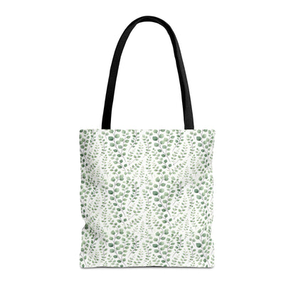 Watercolor Eucalyptus Pattern Tote Bag