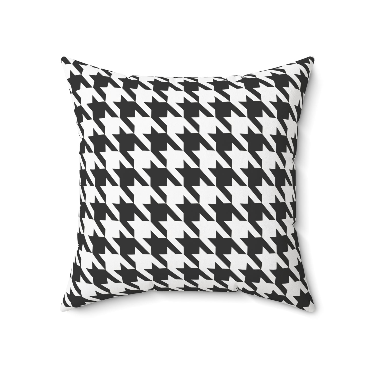 Houndstooth Black & White Decorative Pillow2