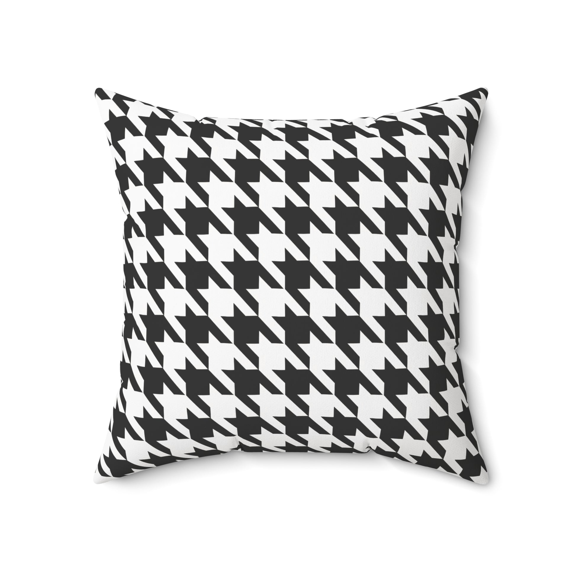 Houndstooth Black & White Decorative Pillow2