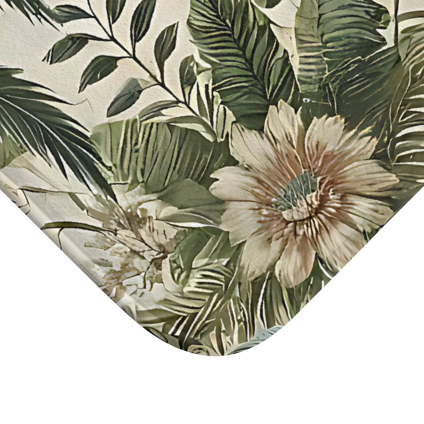 Tropical Leaf Bath Mat
