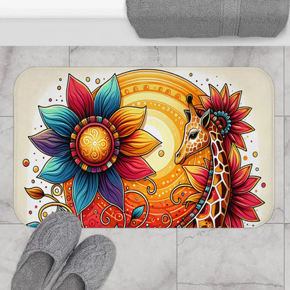 Bohemian Floral Bath Mat