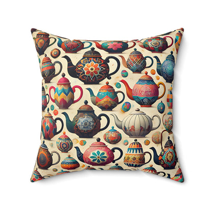 Teapot Collection Pillow