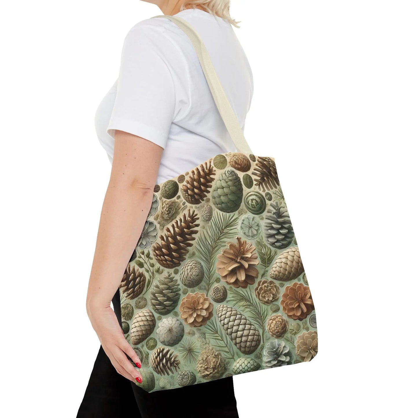 Farmhouse Pine Cone Tote Bag