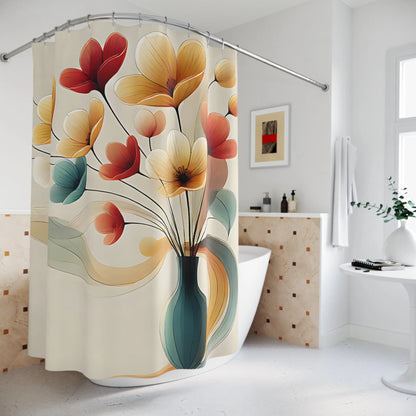 Whimsical Floral Shower Curtain