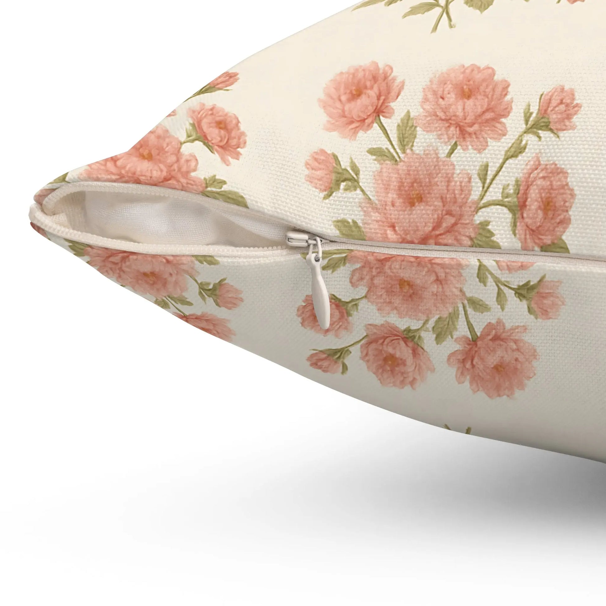 Vintage Floral Throw Pillow