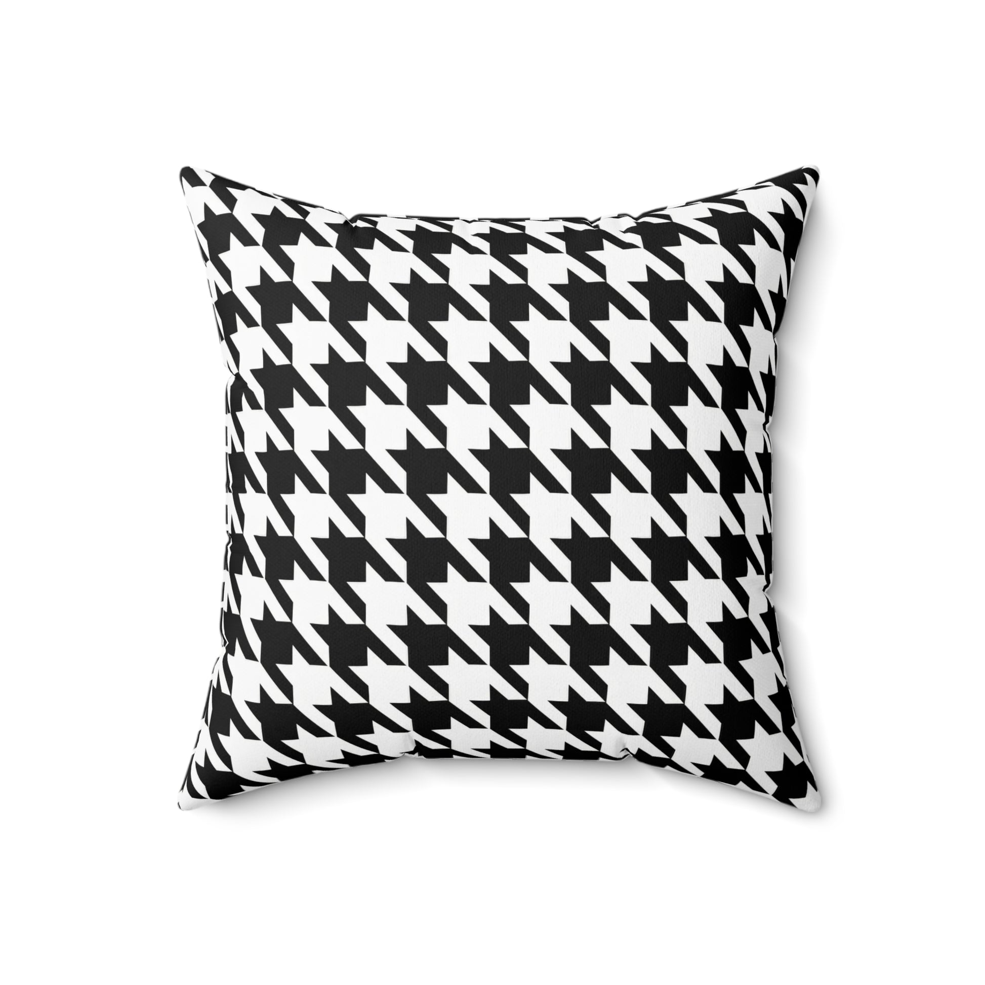 Houndstooth Black & White Decorative Pillow2