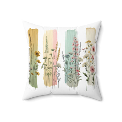 Floral Garden Square Pillow